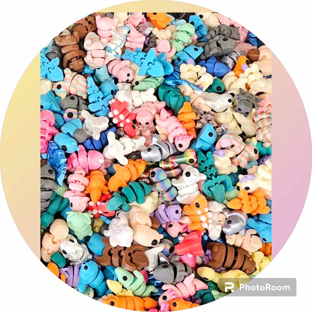 Mini Flexi Animals – Black Kraken Designs